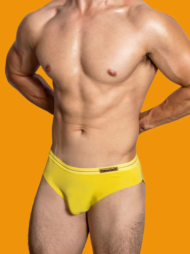 2 Pack Men's Low-Rise Sexy Solid Quick-Dry Briefs
