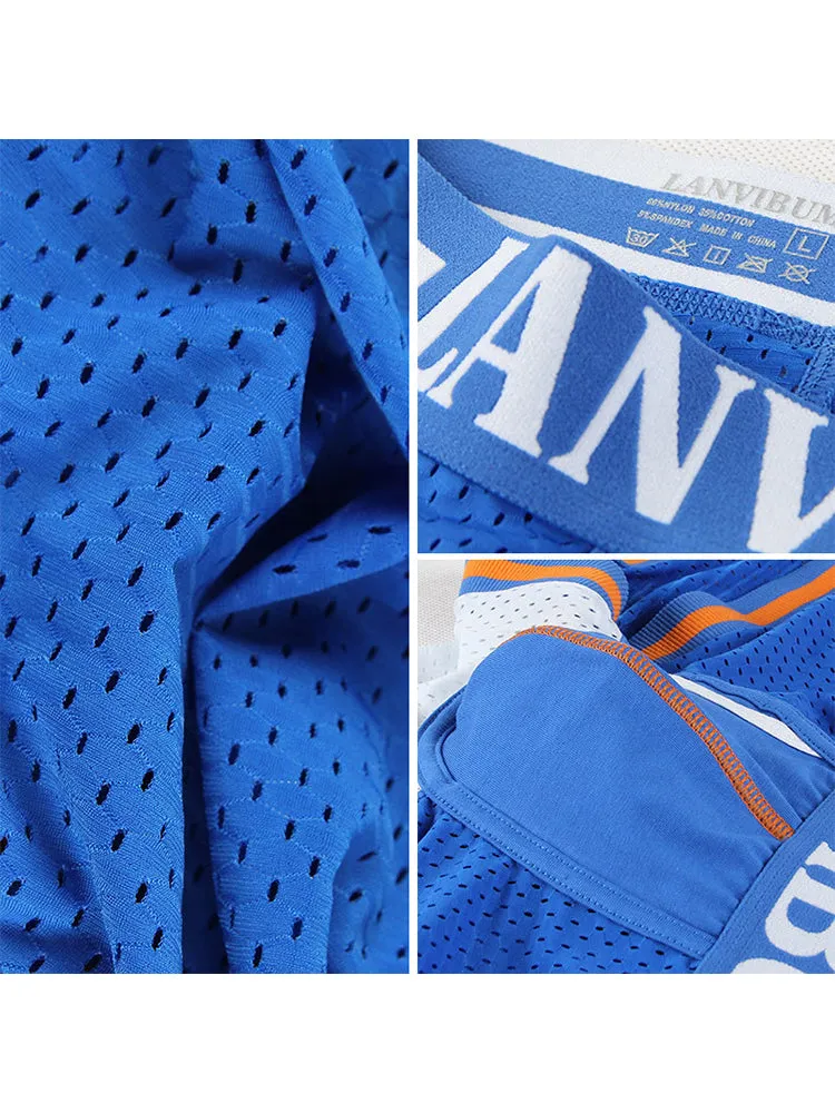 4 Pack Men's Mesh Breathable Quick-Dry Sexy Nylon Trunks