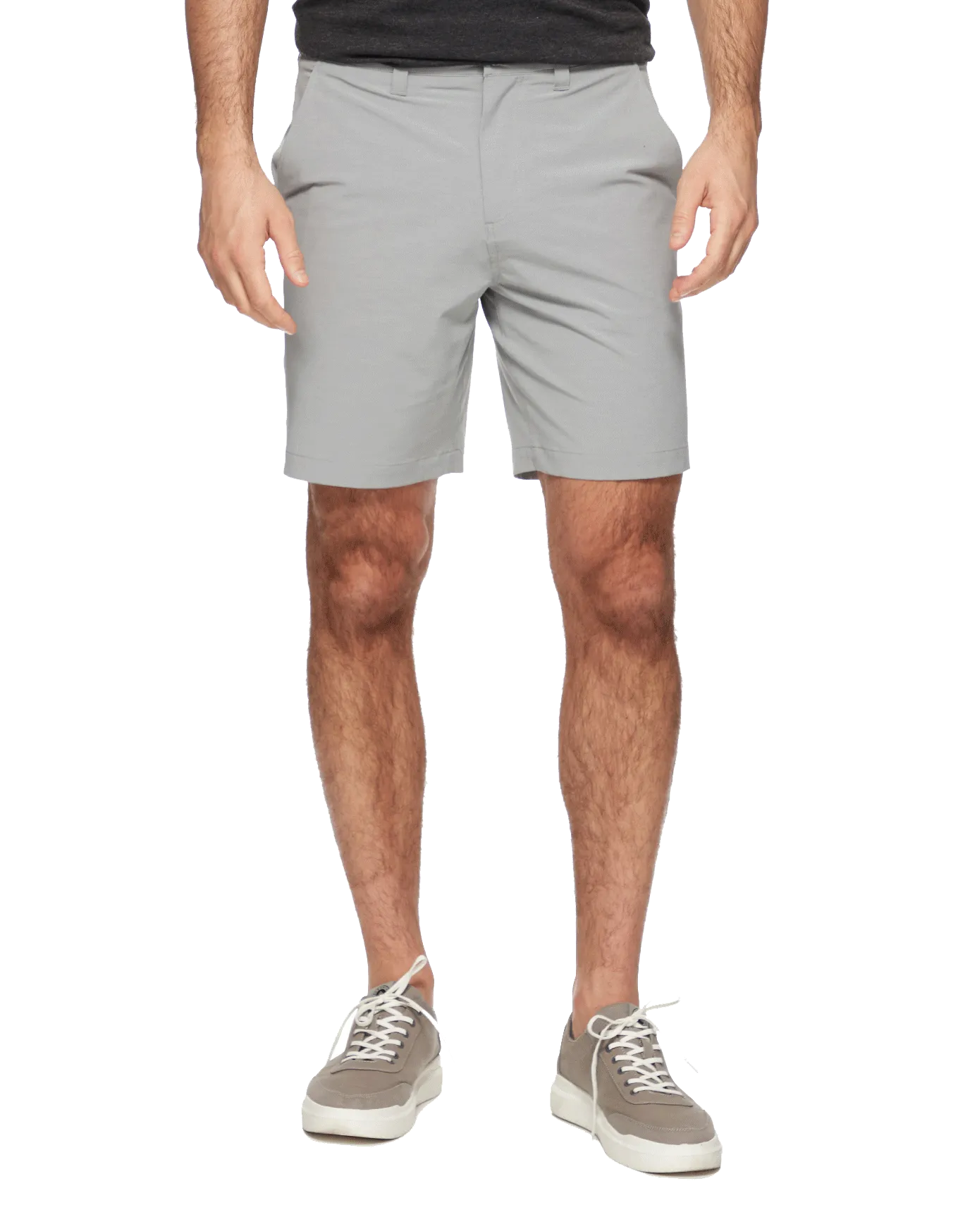 ANY-WEAR COTTON BLEND HYBRID PERFORMANCE SHORT - 8" INSEAM
