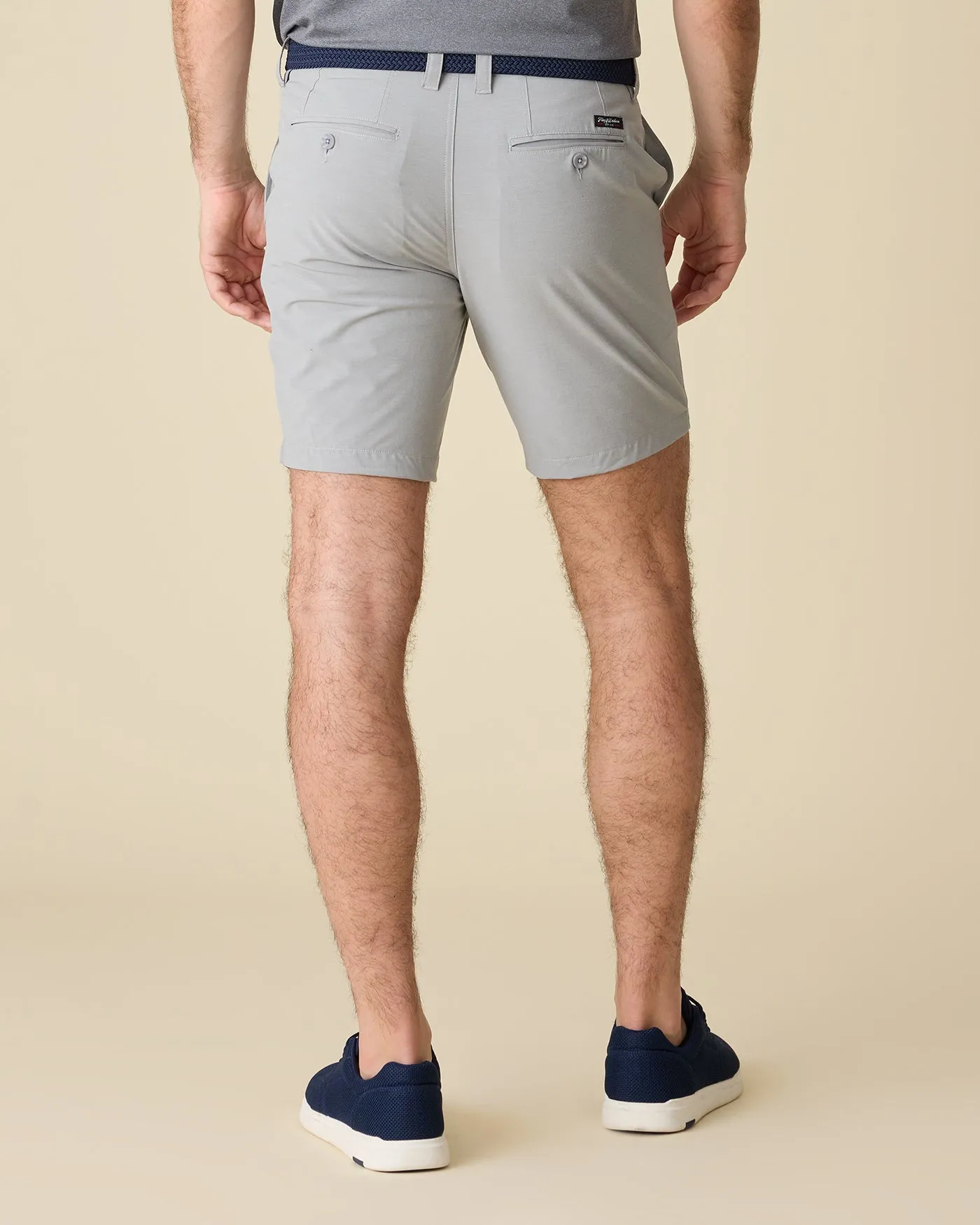 ANY-WEAR COTTON BLEND HYBRID PERFORMANCE SHORT - 8" INSEAM