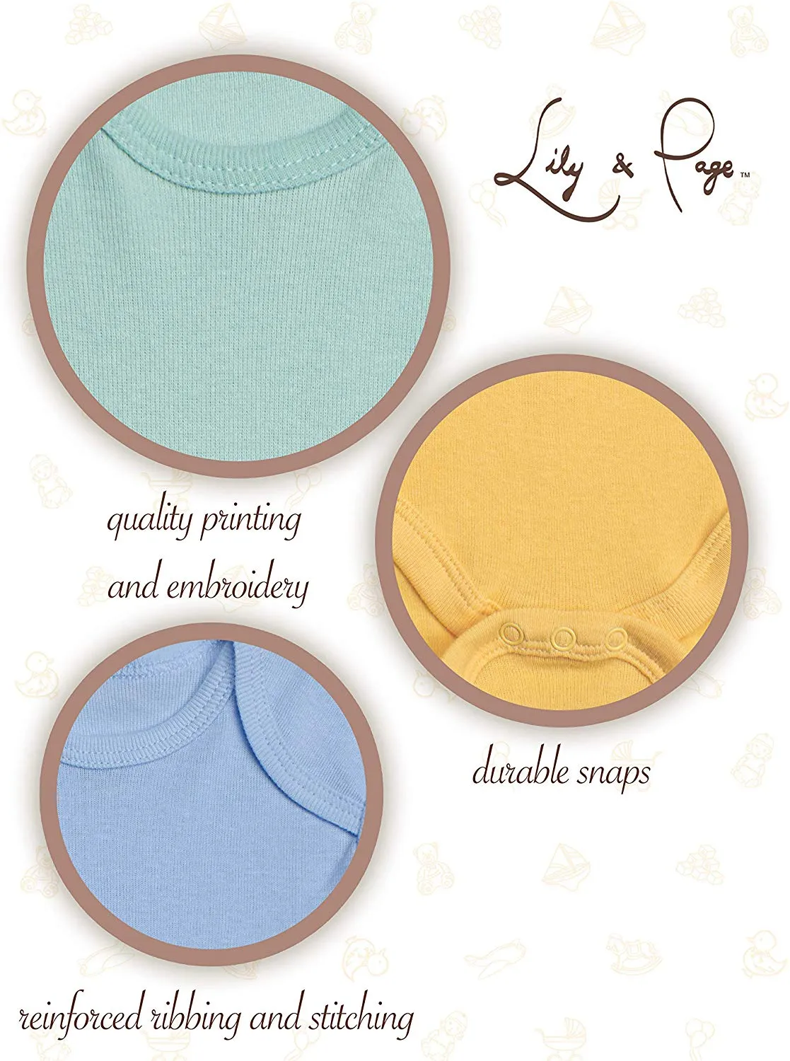 Baby Boy Bodysuits (5-Pack)
