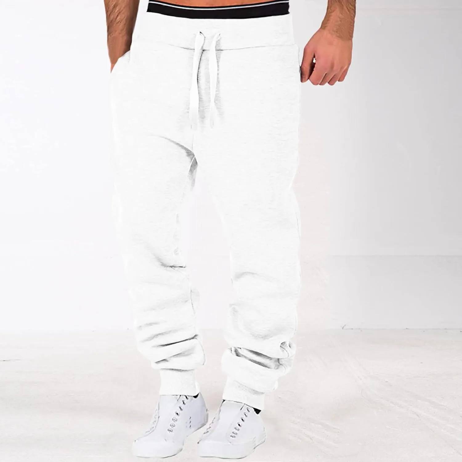 Big and Tall Cargo Pants for Men Sweatpants for Men Sweatpants Sweatpants for Men Pants Casual Rope Loose Heavyweight