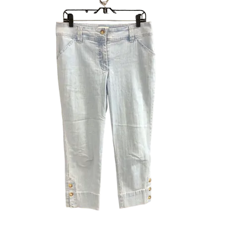 Blue Denim Jeans Cropped Charter Club, Size 8