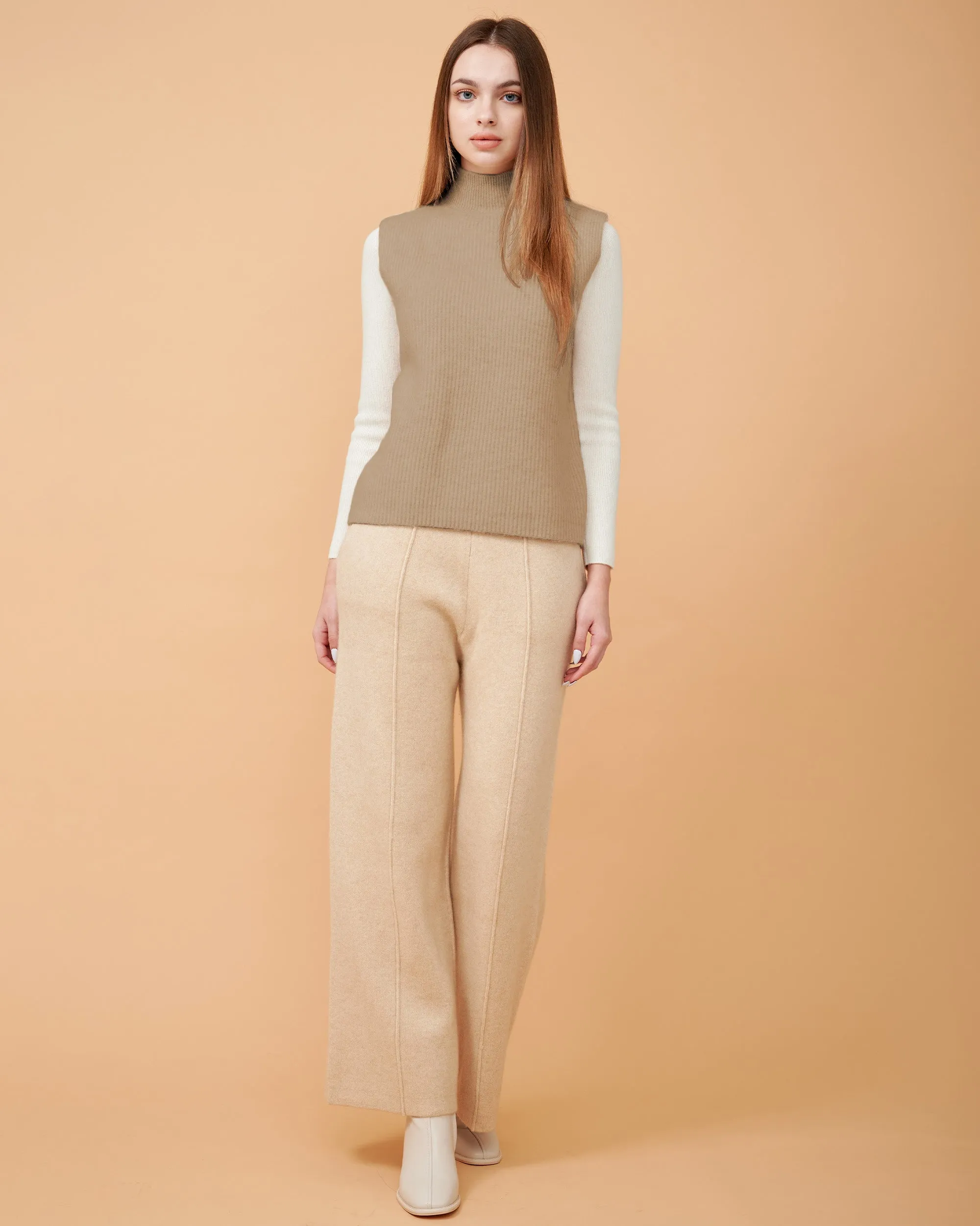 Carminia Sleeveless Cashmere Vest