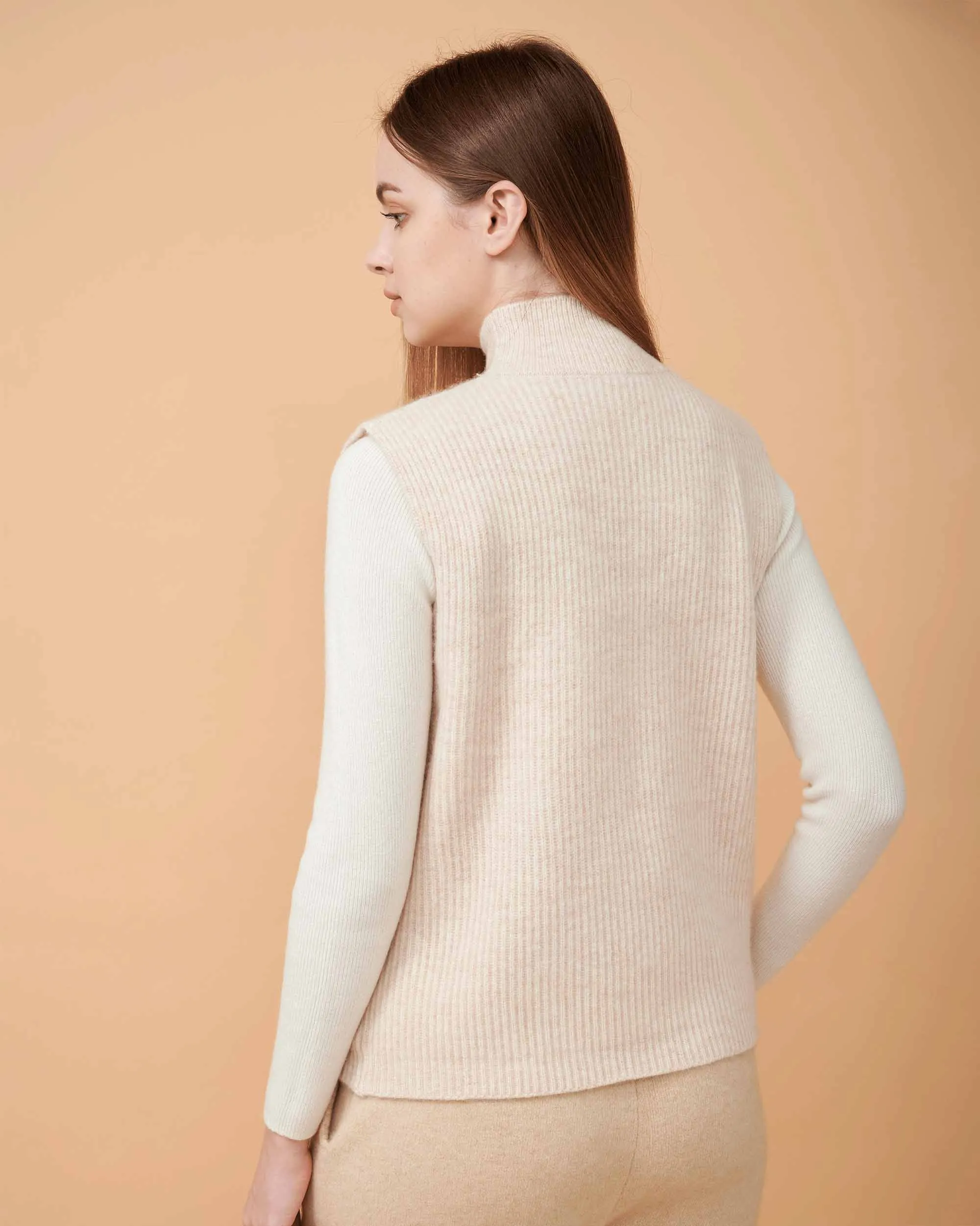 Carminia Sleeveless Cashmere Vest