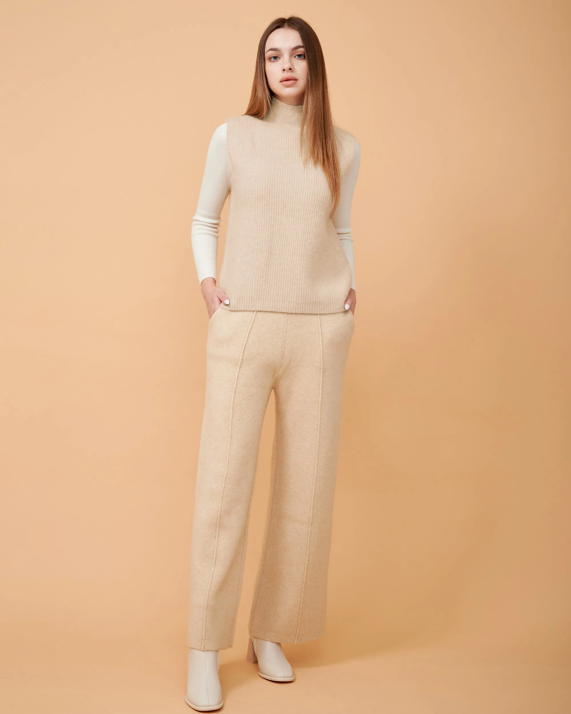 Carminia Sleeveless Cashmere Vest