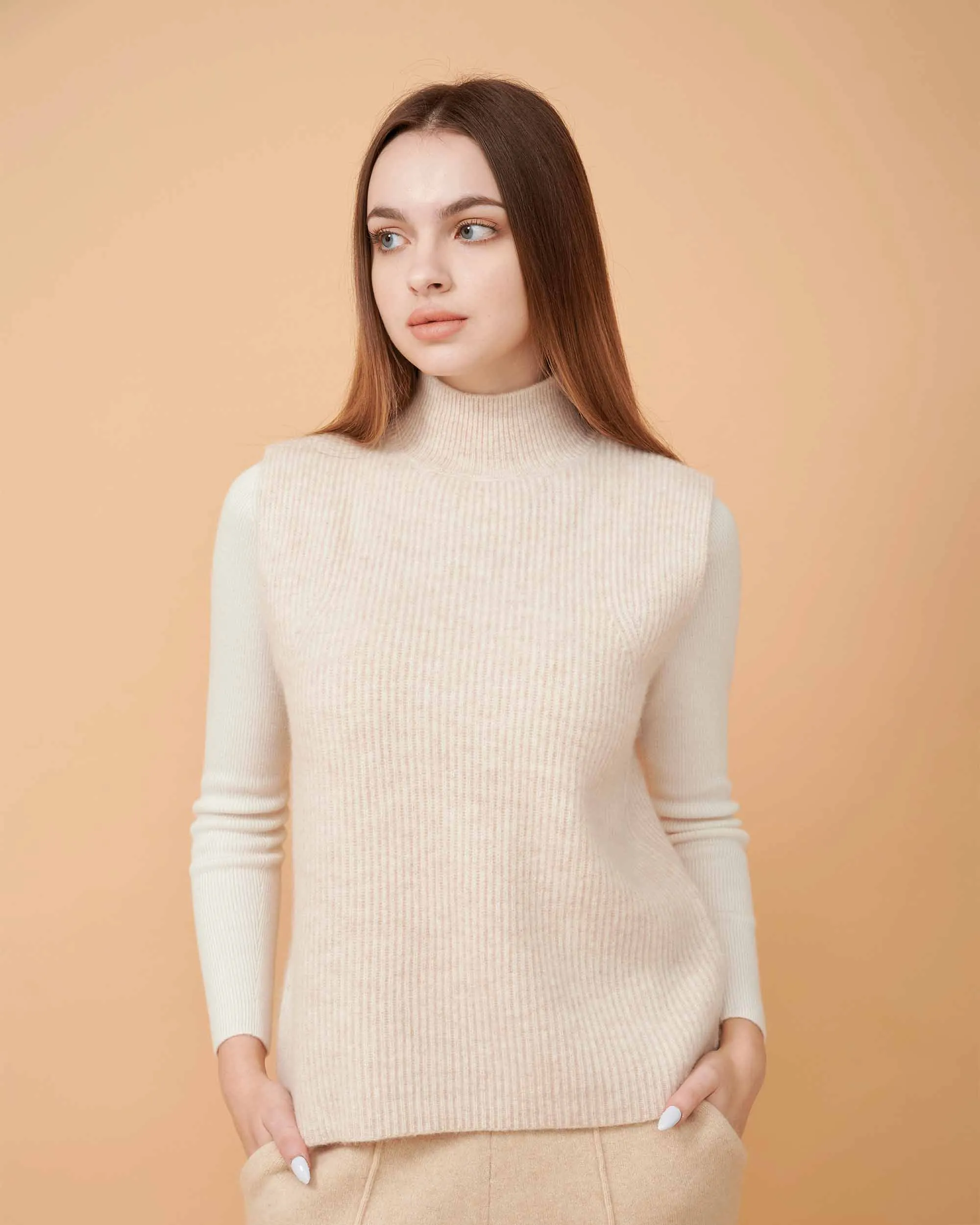 Carminia Sleeveless Cashmere Vest