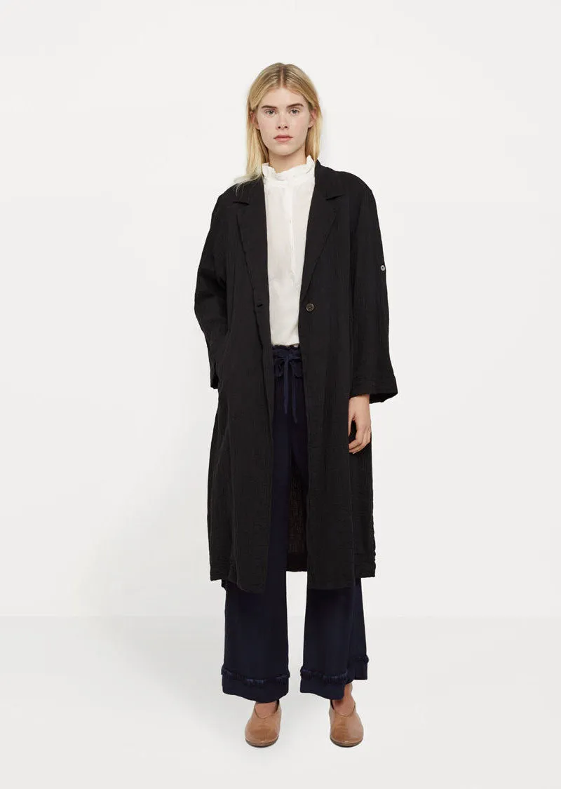 Cotton Gauze Trench Robe