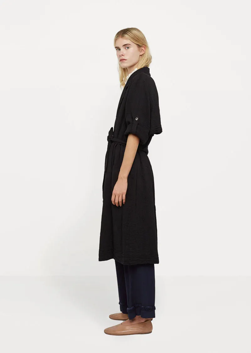 Cotton Gauze Trench Robe