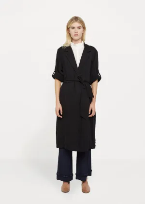 Cotton Gauze Trench Robe