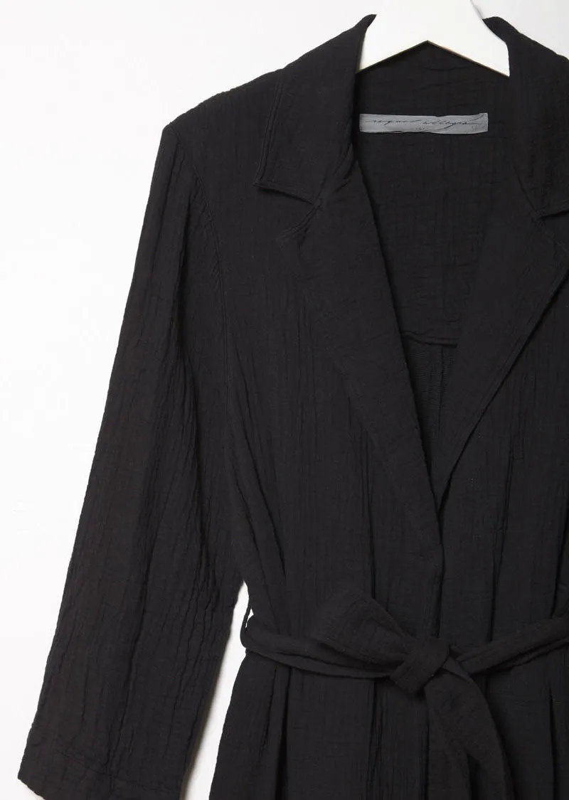 Cotton Gauze Trench Robe