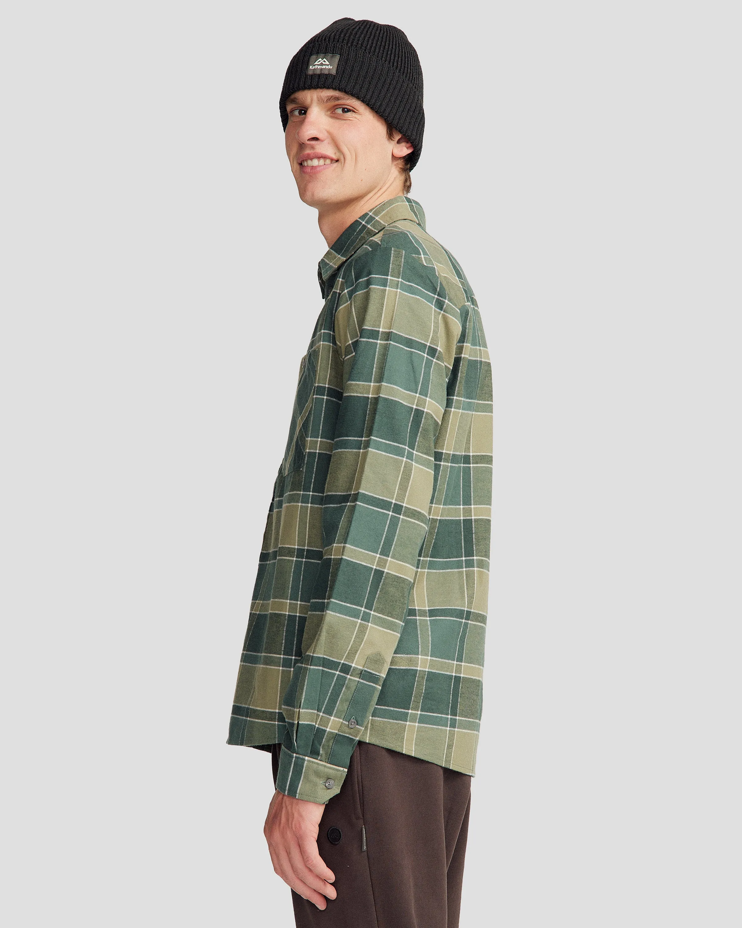 Fyfe Men's L/S Shirt - Forest Plaid