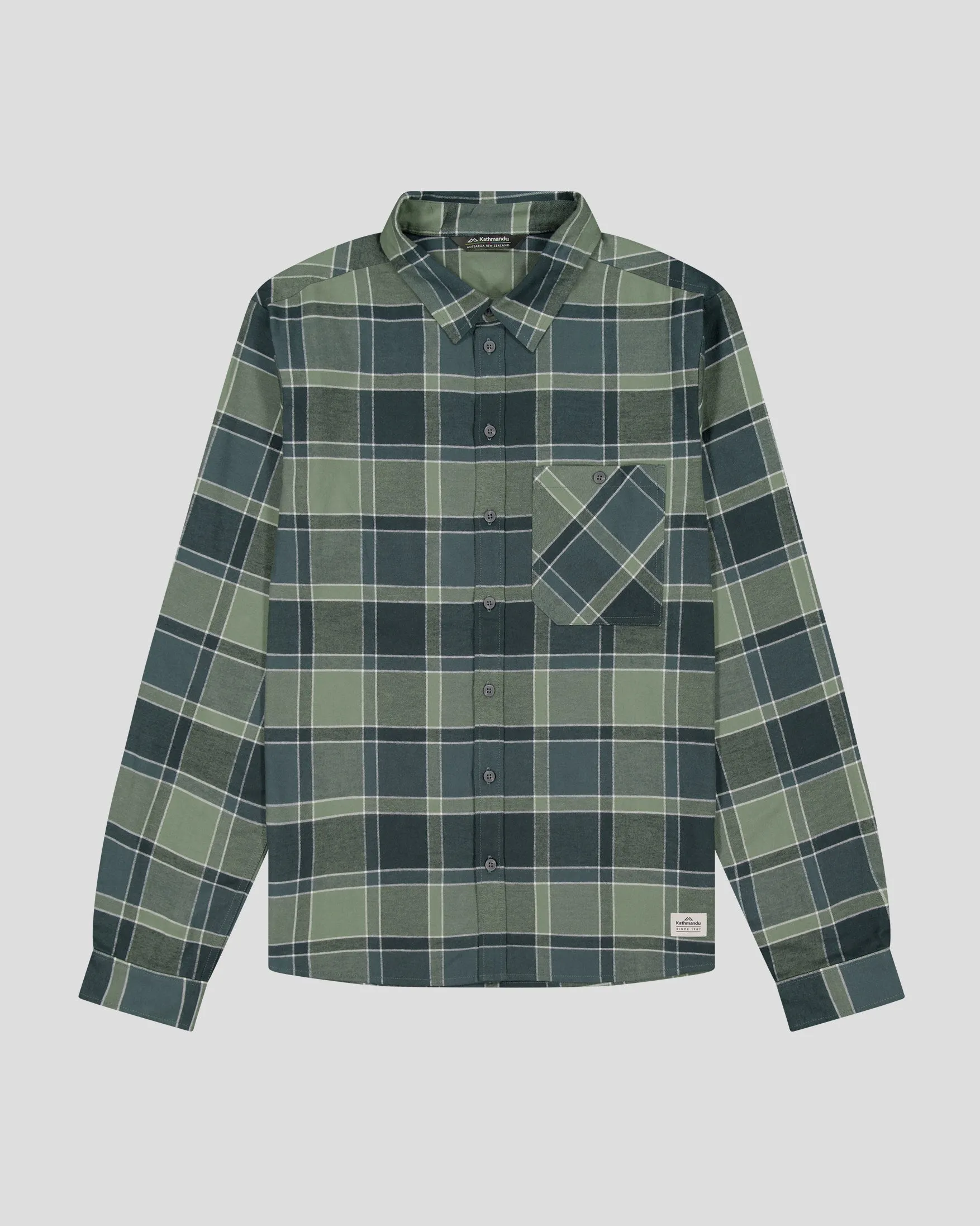 Fyfe Men's L/S Shirt - Forest Plaid