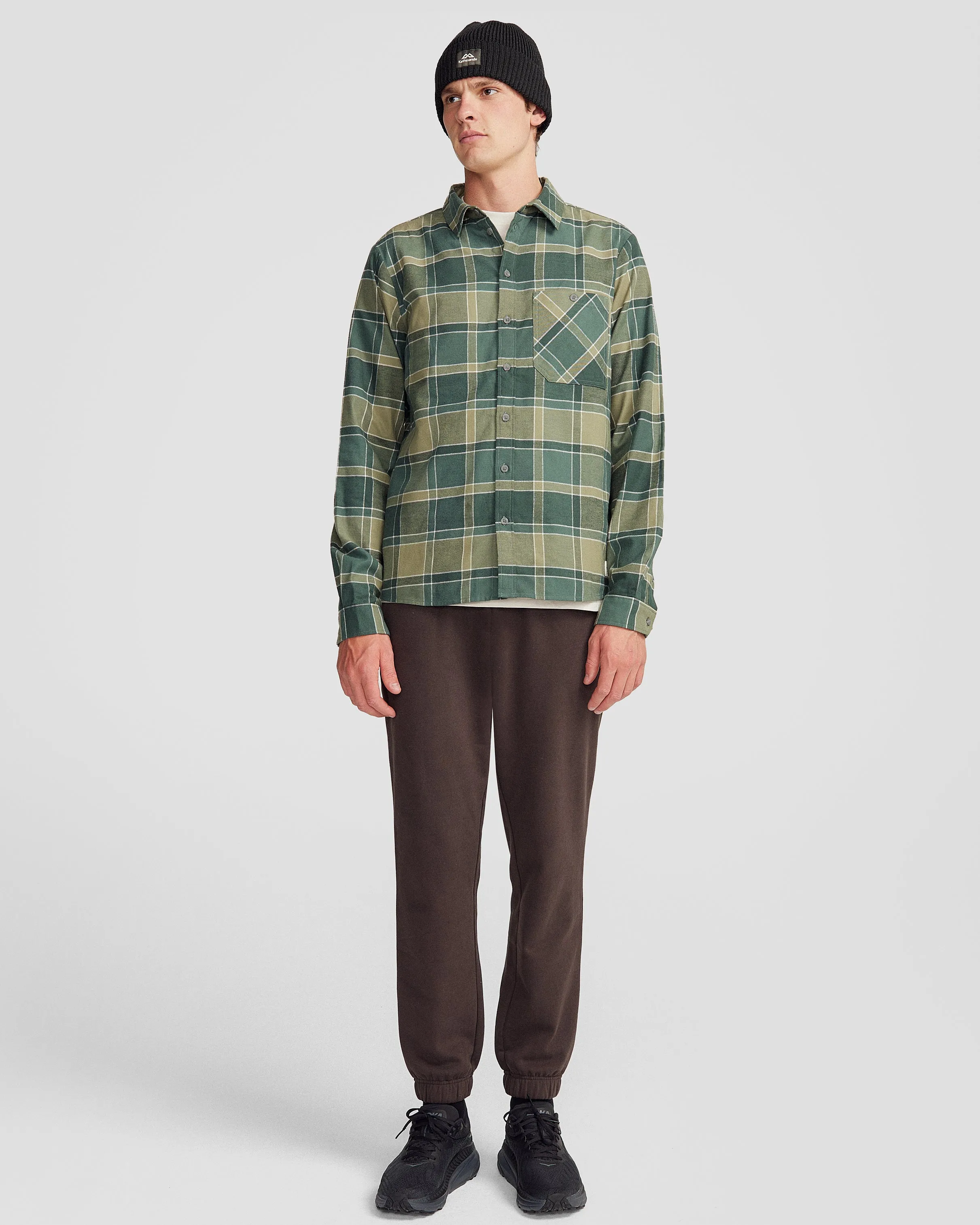 Fyfe Men's L/S Shirt - Forest Plaid