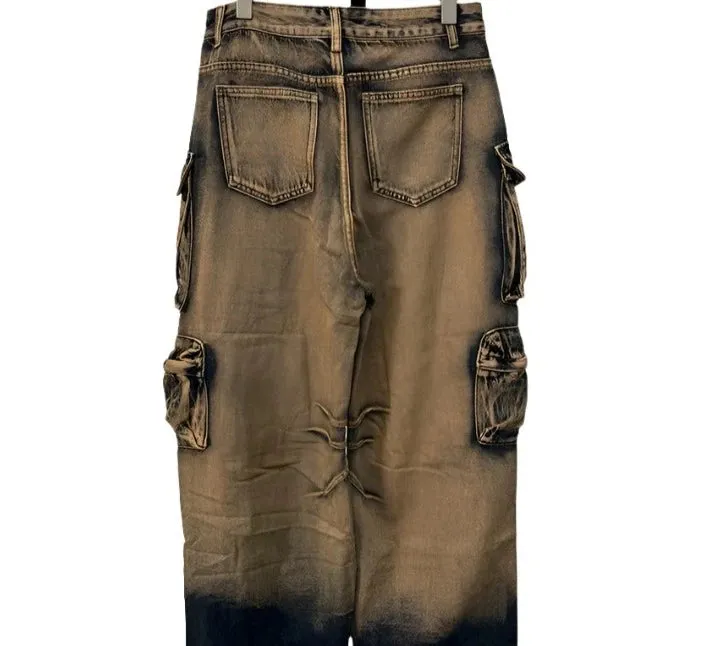 Gradient Multi-Pocket Denim Jean Collection