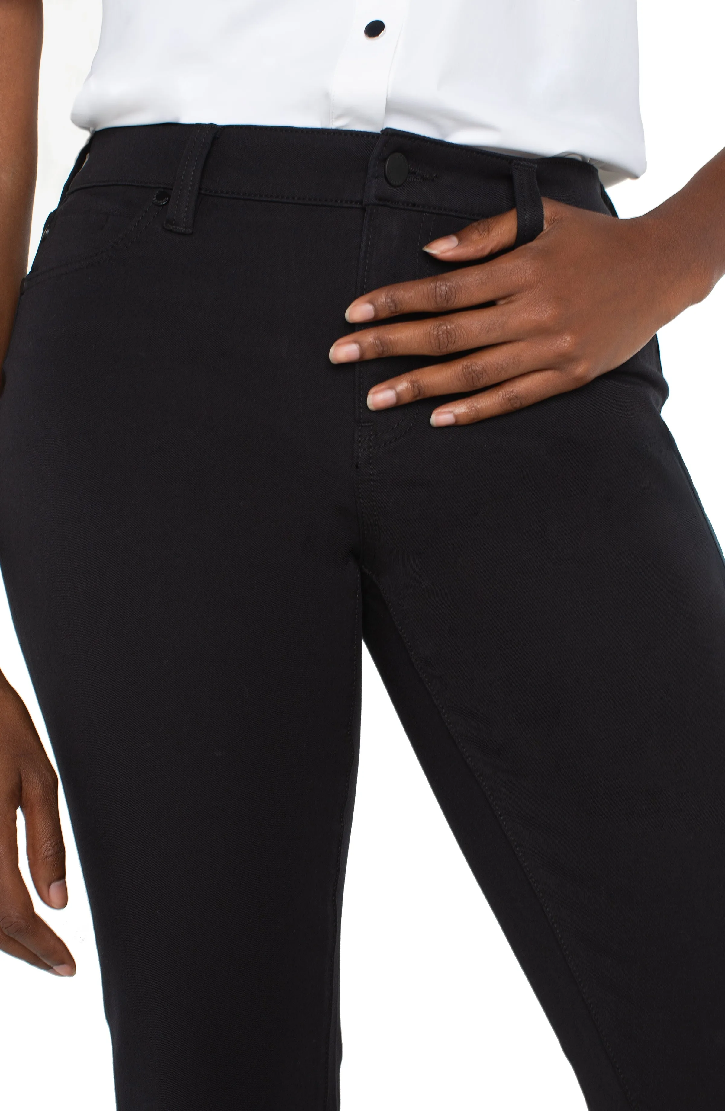 Hannah Cropped Flare-Black