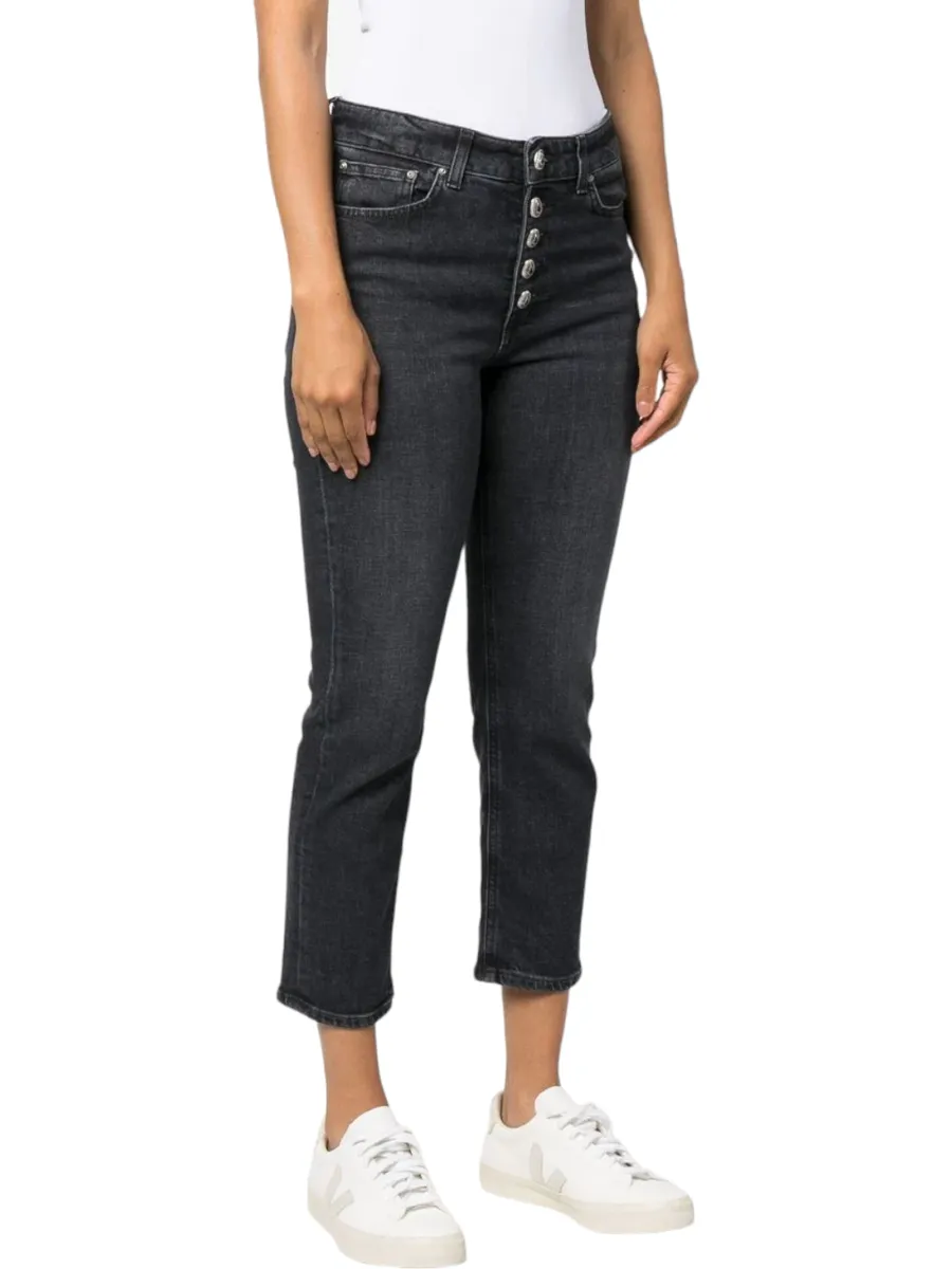 Jeans cropped Koons a vita media