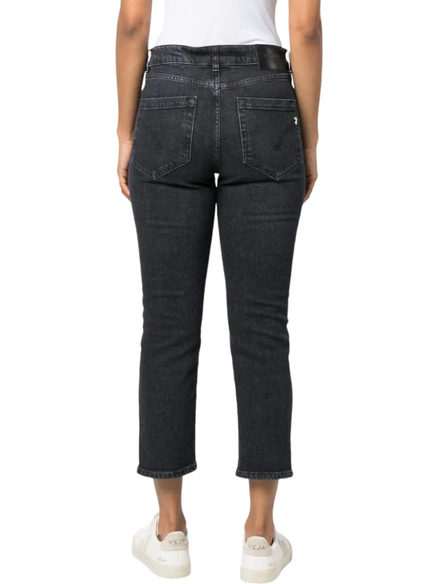 Jeans cropped Koons a vita media