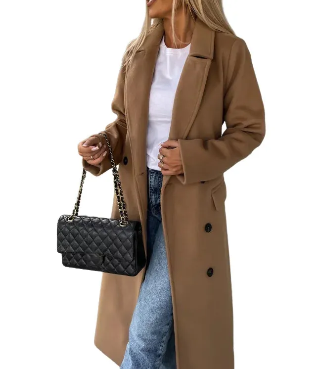 Kim | Elegant Double-Breasted Wool Coat