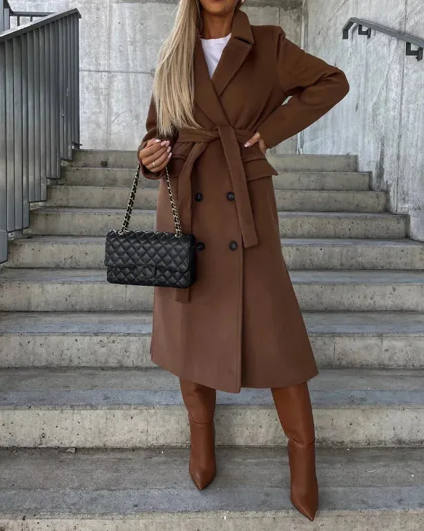 Kim | Elegant Double-Breasted Wool Coat