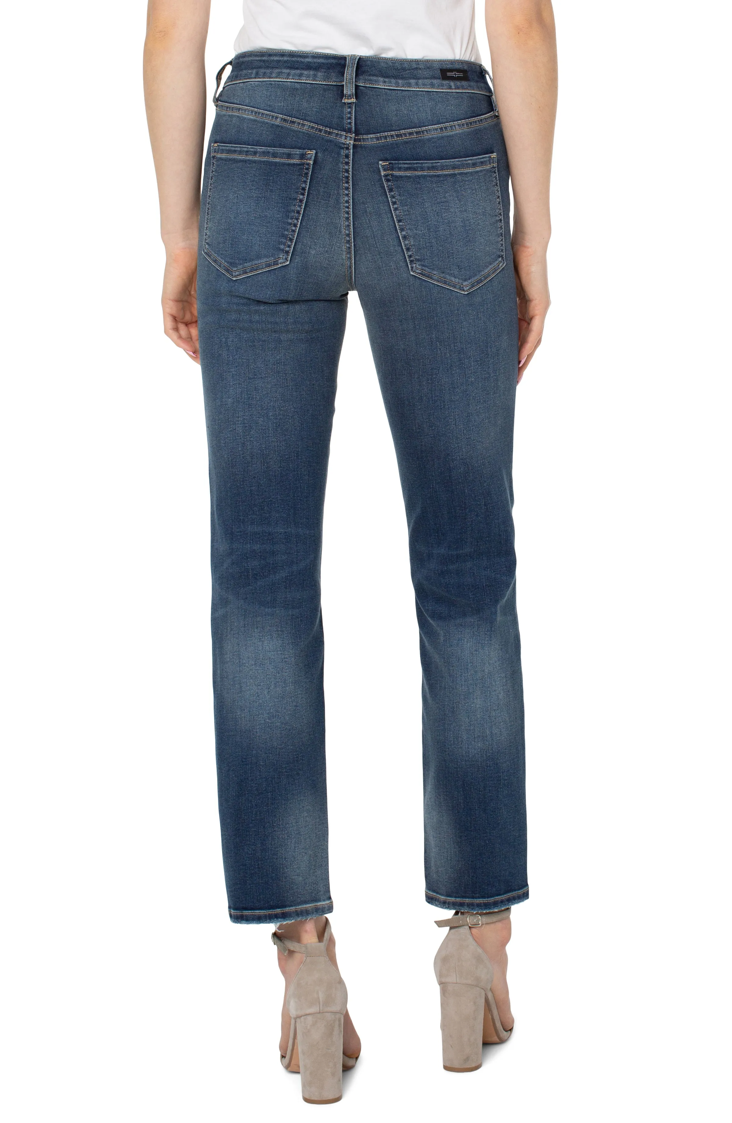 Liverpool Kennedy Straight Crop Jean 30in Ins In Oasis