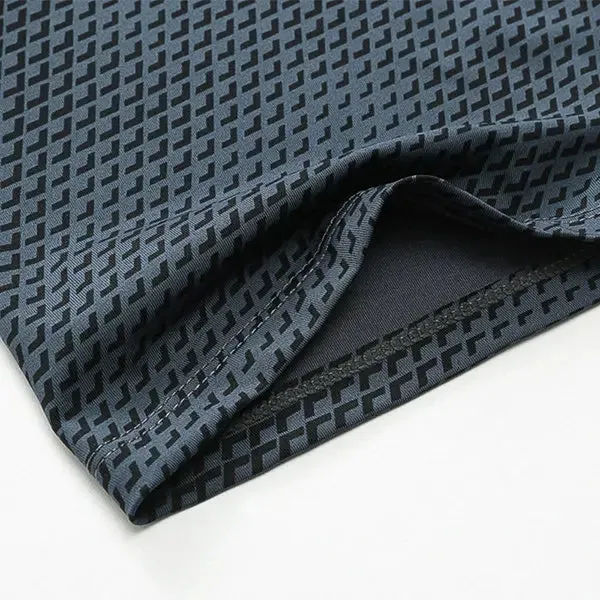 Mens 3D Printed Elastic Quick Dry Fitness Sport Shorts