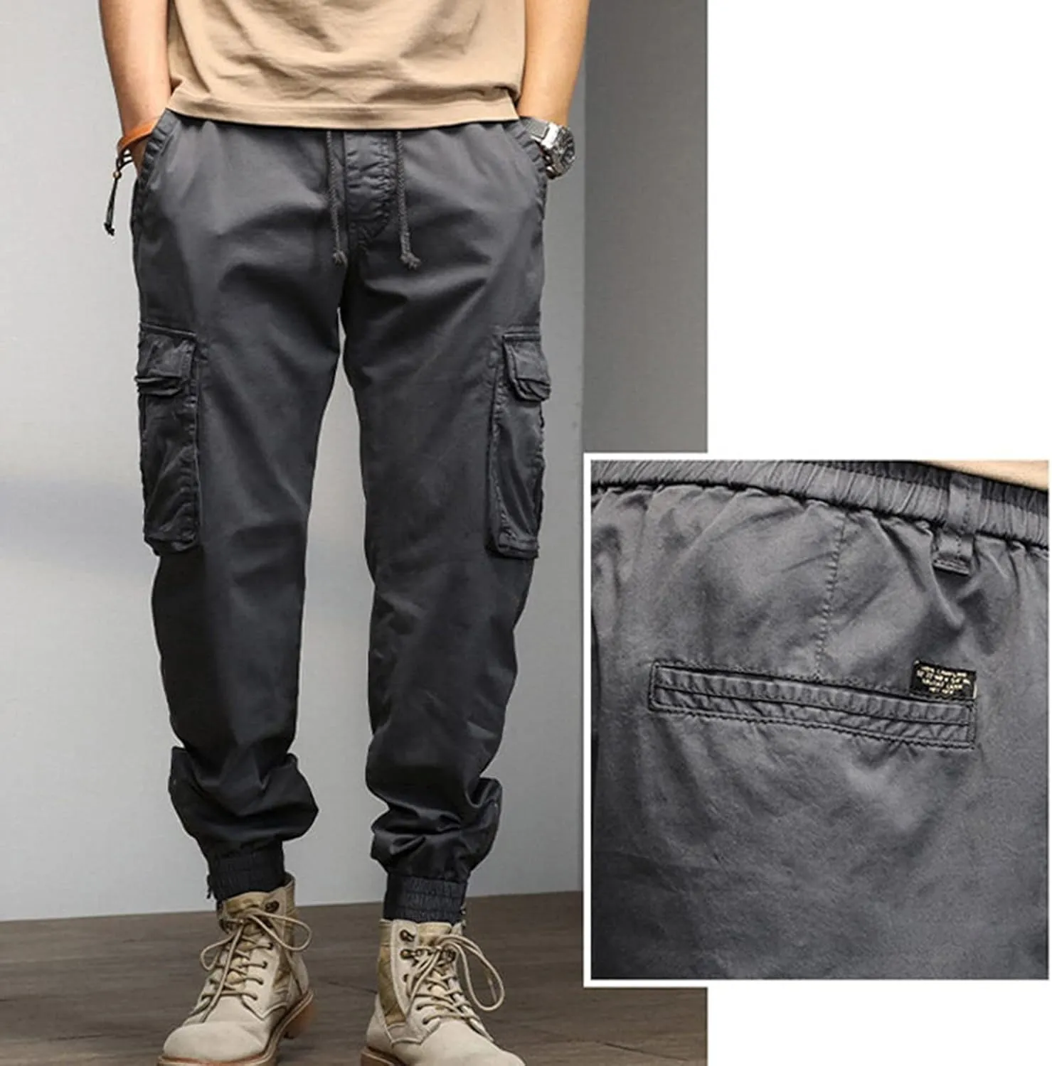Mens Workout Cargo Sweatpants Pants Training Sport Tapered Sweatpants Breathable Sweatpants Men's Mesh Jogger Zipper