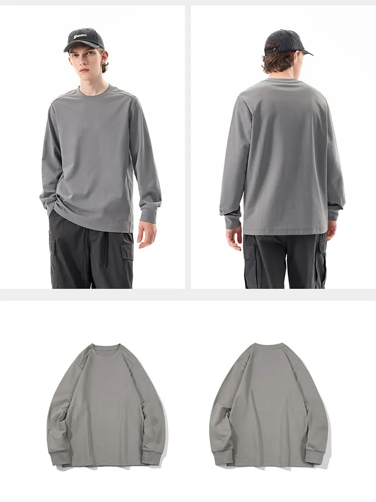 Outdoor Long-Sleeve Sweat-Wicking Quick-Dry Simple Loose Unisex Sports Top