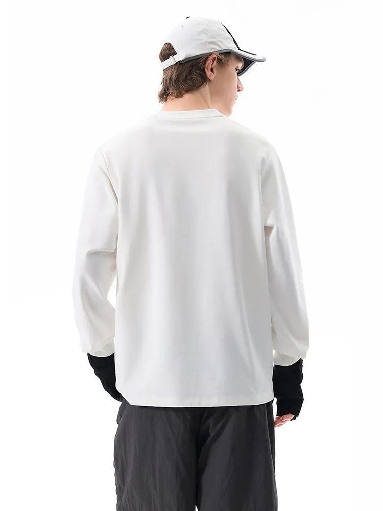 Outdoor Long-Sleeve Sweat-Wicking Quick-Dry Simple Loose Unisex Sports Top