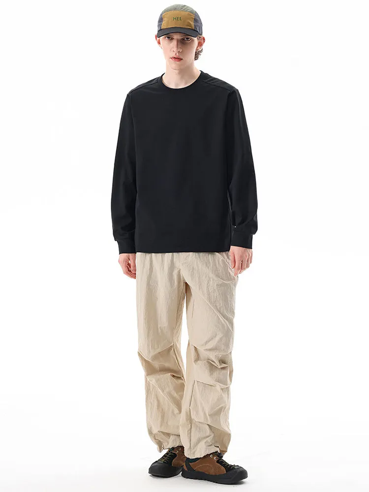 Outdoor Long-Sleeve Sweat-Wicking Quick-Dry Simple Loose Unisex Sports Top
