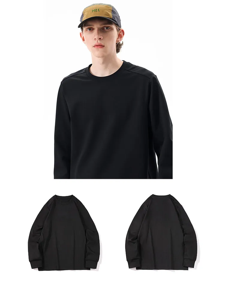 Outdoor Long-Sleeve Sweat-Wicking Quick-Dry Simple Loose Unisex Sports Top
