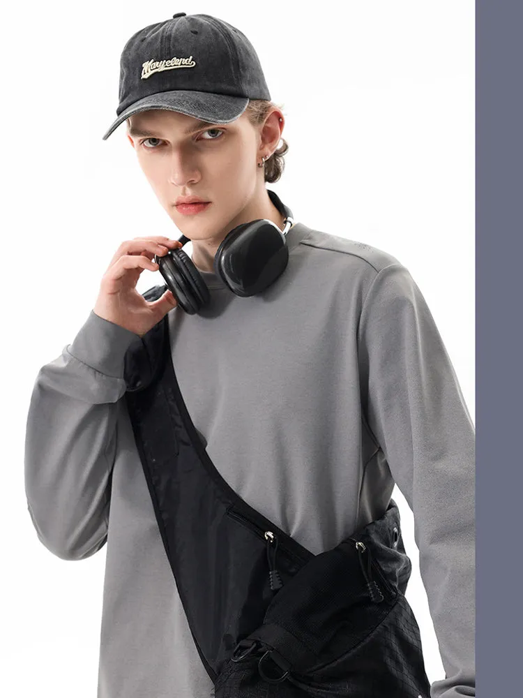 Outdoor Long-Sleeve Sweat-Wicking Quick-Dry Simple Loose Unisex Sports Top