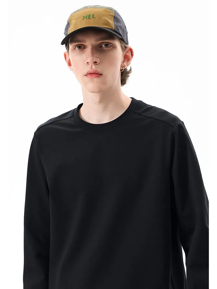 Outdoor Long-Sleeve Sweat-Wicking Quick-Dry Simple Loose Unisex Sports Top
