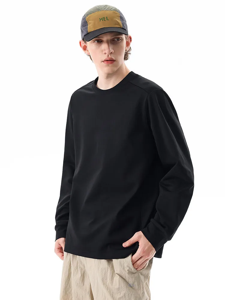 Outdoor Long-Sleeve Sweat-Wicking Quick-Dry Simple Loose Unisex Sports Top