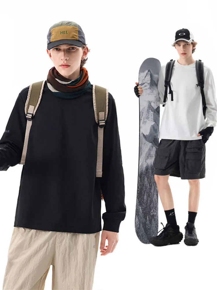 Outdoor Long-Sleeve Sweat-Wicking Quick-Dry Simple Loose Unisex Sports Top