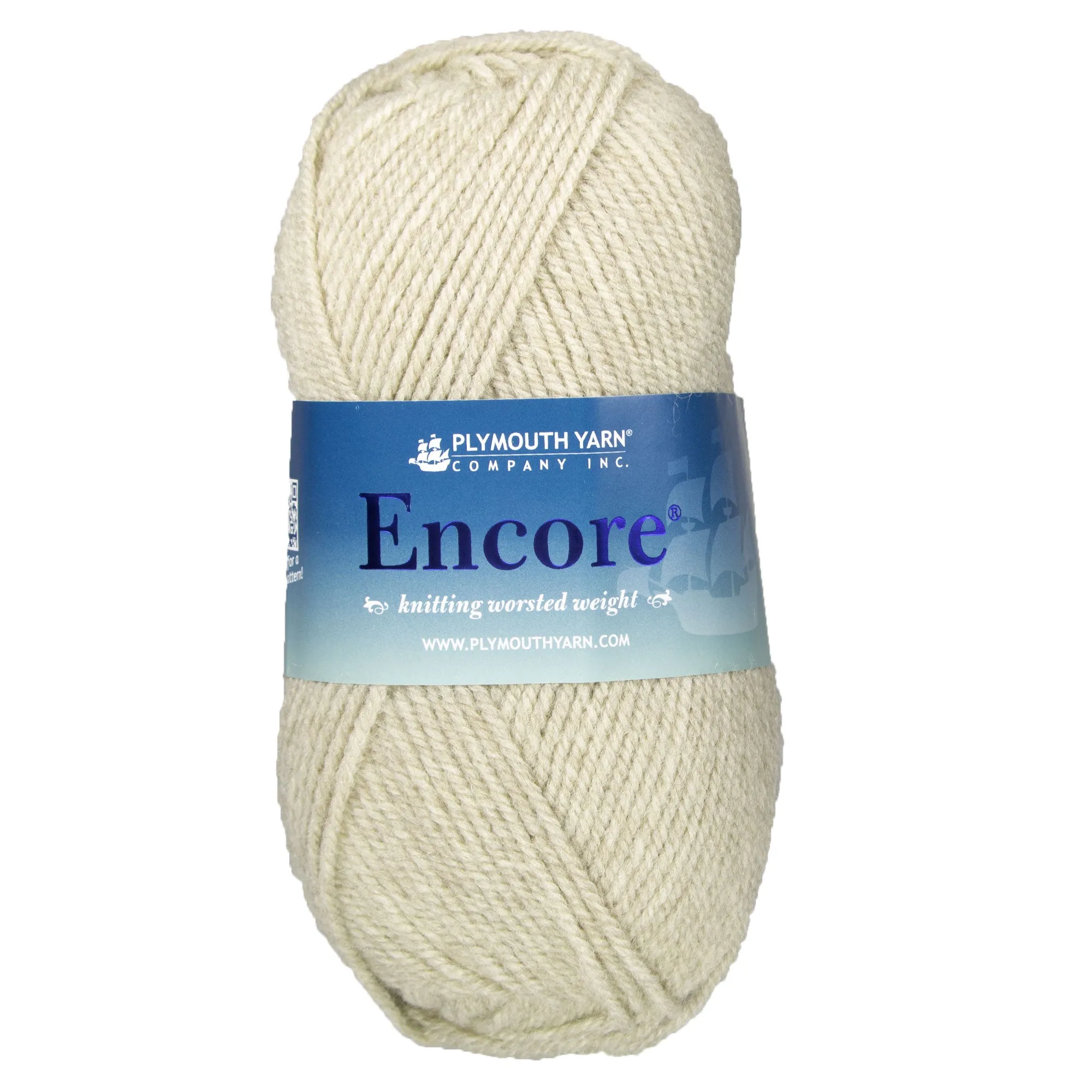 Plymouth Yarn Encore Worsted Yarn - 0240 Taupe