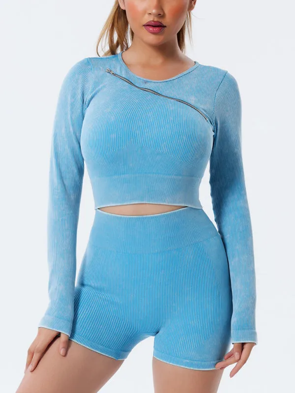 Quick Dry Long Sleeve Seamless Yoga Wear Top
