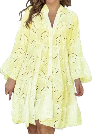 Short Dresses for Women Casual Summer Mini Dress Crochet Plus Size Button Down V Neck Dress T Shirt Beach Sundress