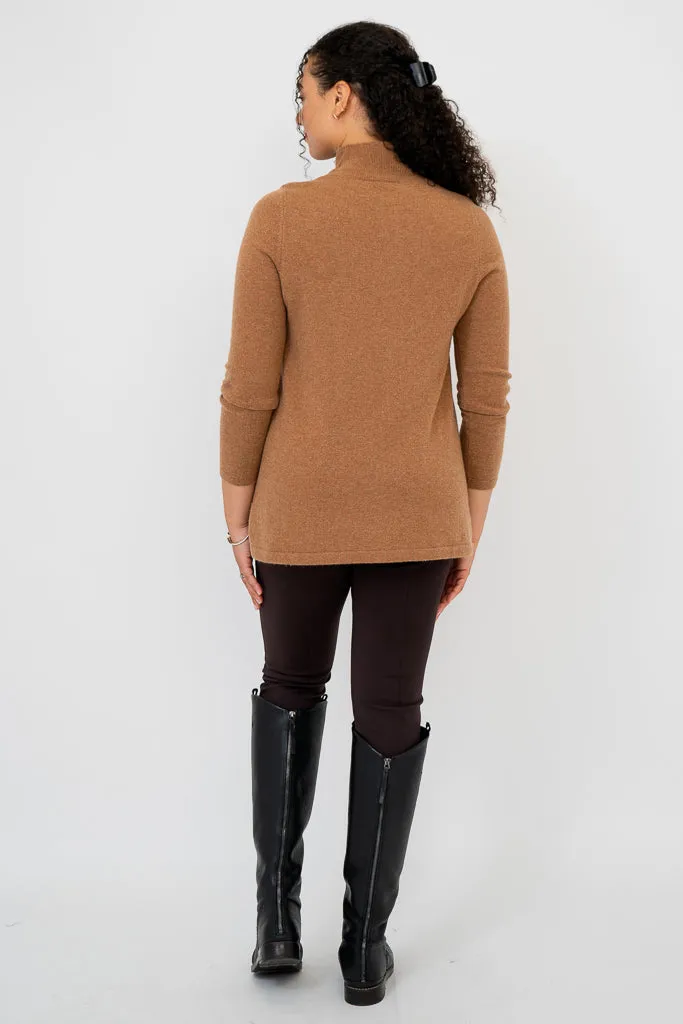 Simmon Sweater, Coffee, Wool Cashmere