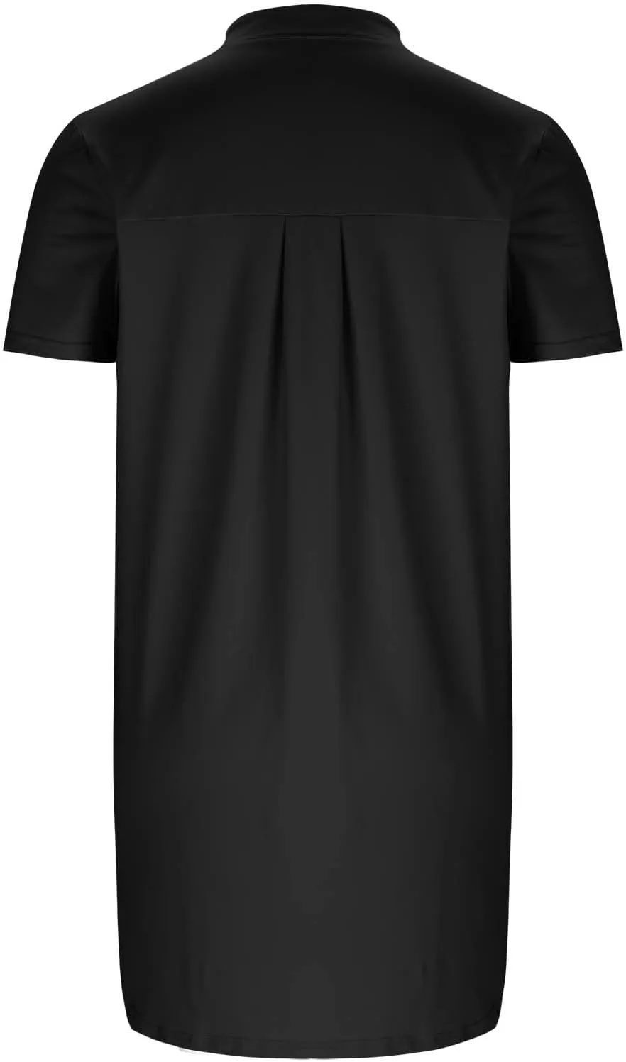 Tunic Dress for Women Button Down V Neck Short Sleeve Dresses Lounge Classic Pure T-Shirts Dress Outfits