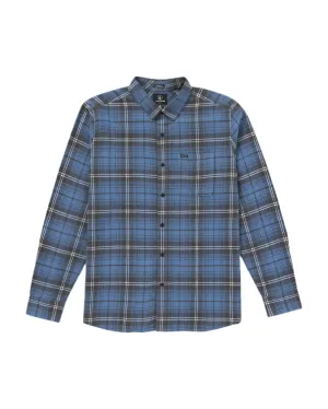 Volcom - Caden Plaid Long Sleeve Shirt (Blueberry) *SALE