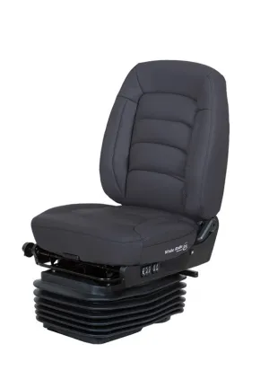Wide Ride Serta (Lo-Pro Air Suspension, Bellows, Mid-Back, Heating, Black Ultra-Leather)
